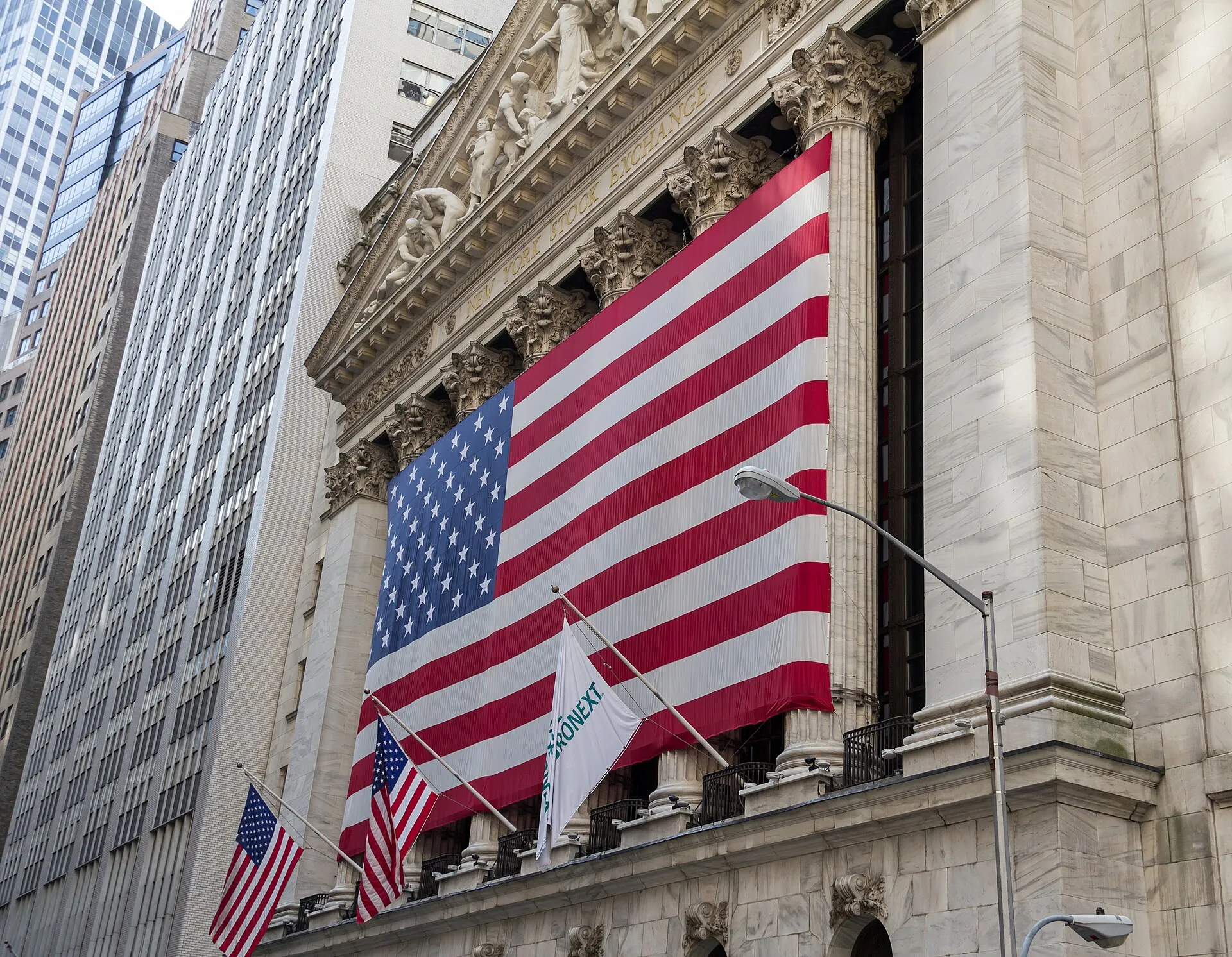 The New York Stock Exchange on Wall Street