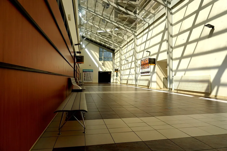 A hospital corridor