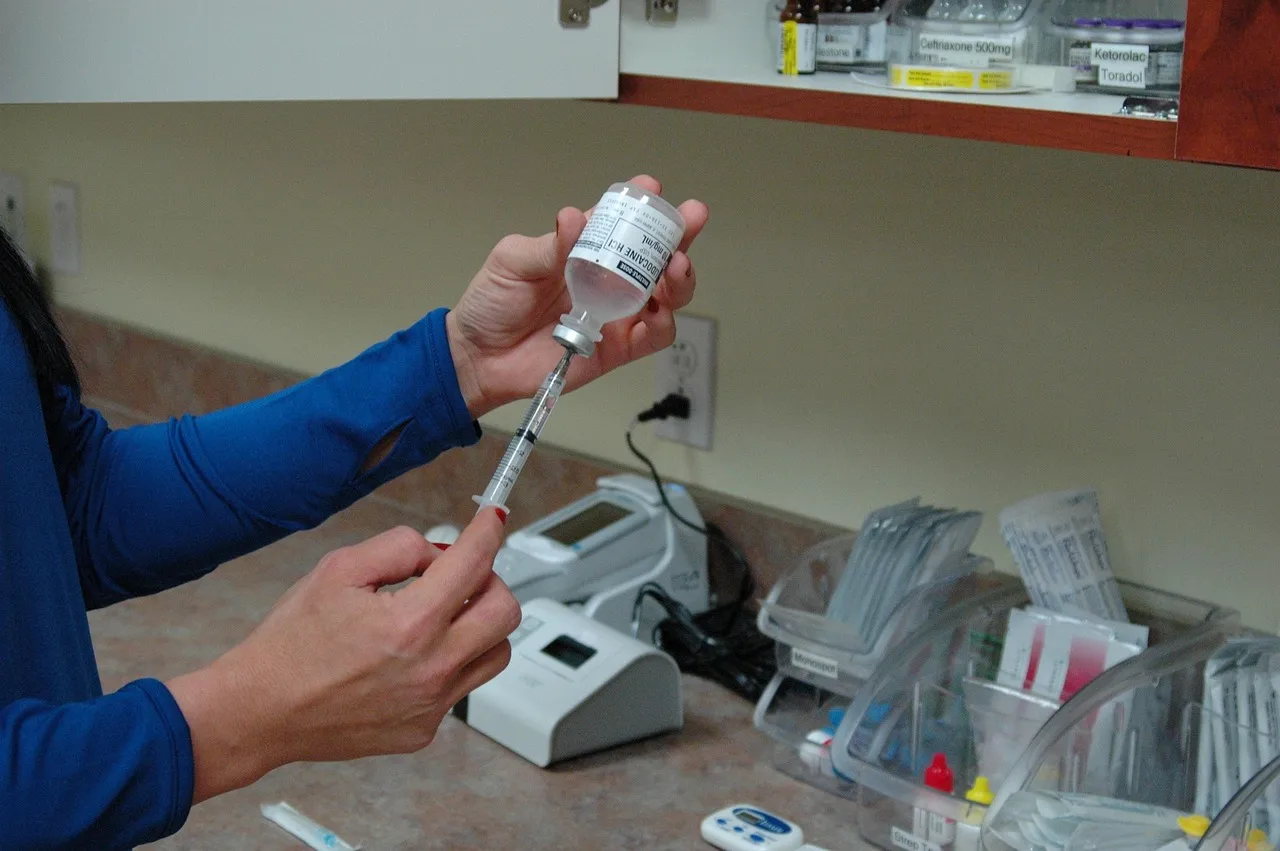 A vaccine vial