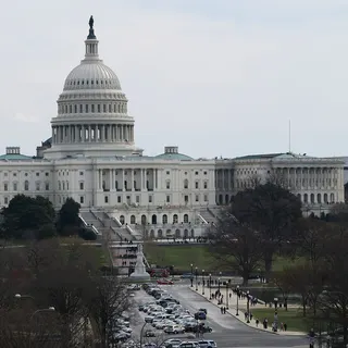 The west front of the US Capitol in Washington